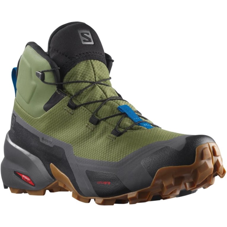 Botas Montaña Salomon Cross Hike Mid GTX Hombre Verde Oliva | MX LCWK835